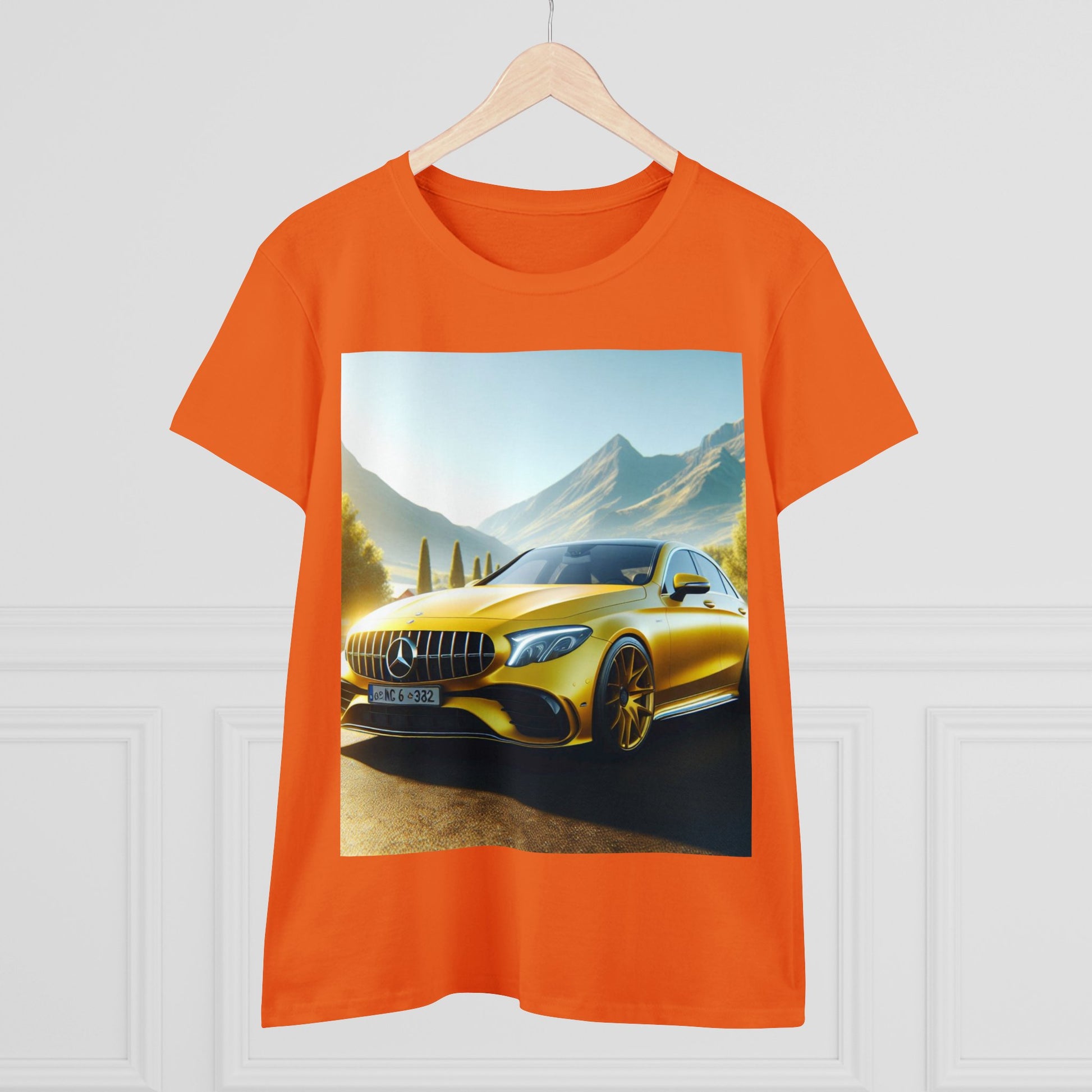 Yellow Mercedes T-Shirt T-Shirt Printify   