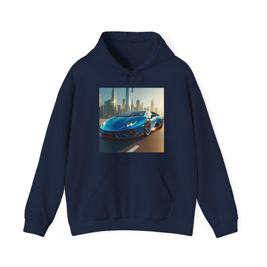 Blue Lamborghini Hoodie Hoodie Printify Navy S 