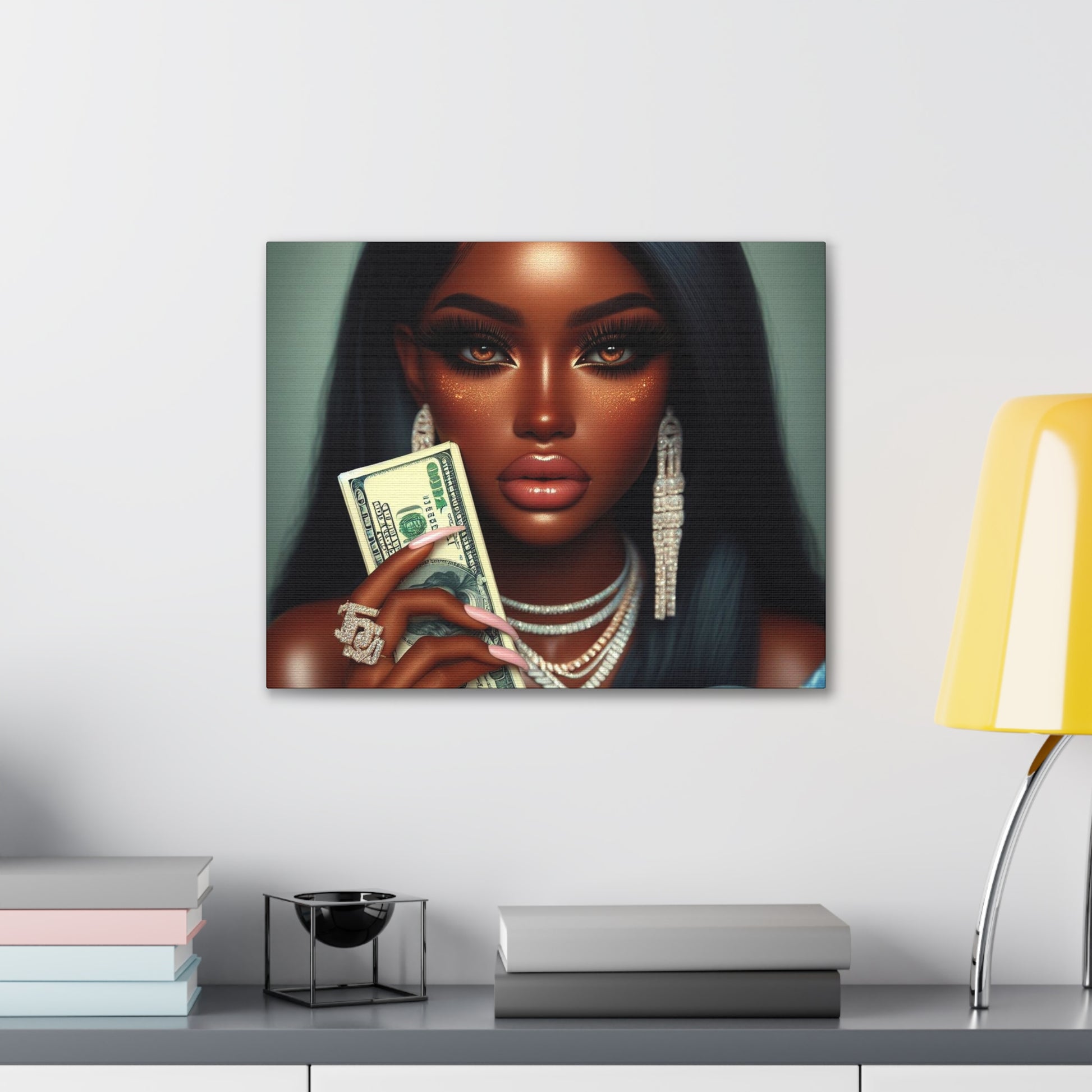 Money Talks Canvas Canvas Printify 20″ x 16″ (Horizontal) 0.75'' 