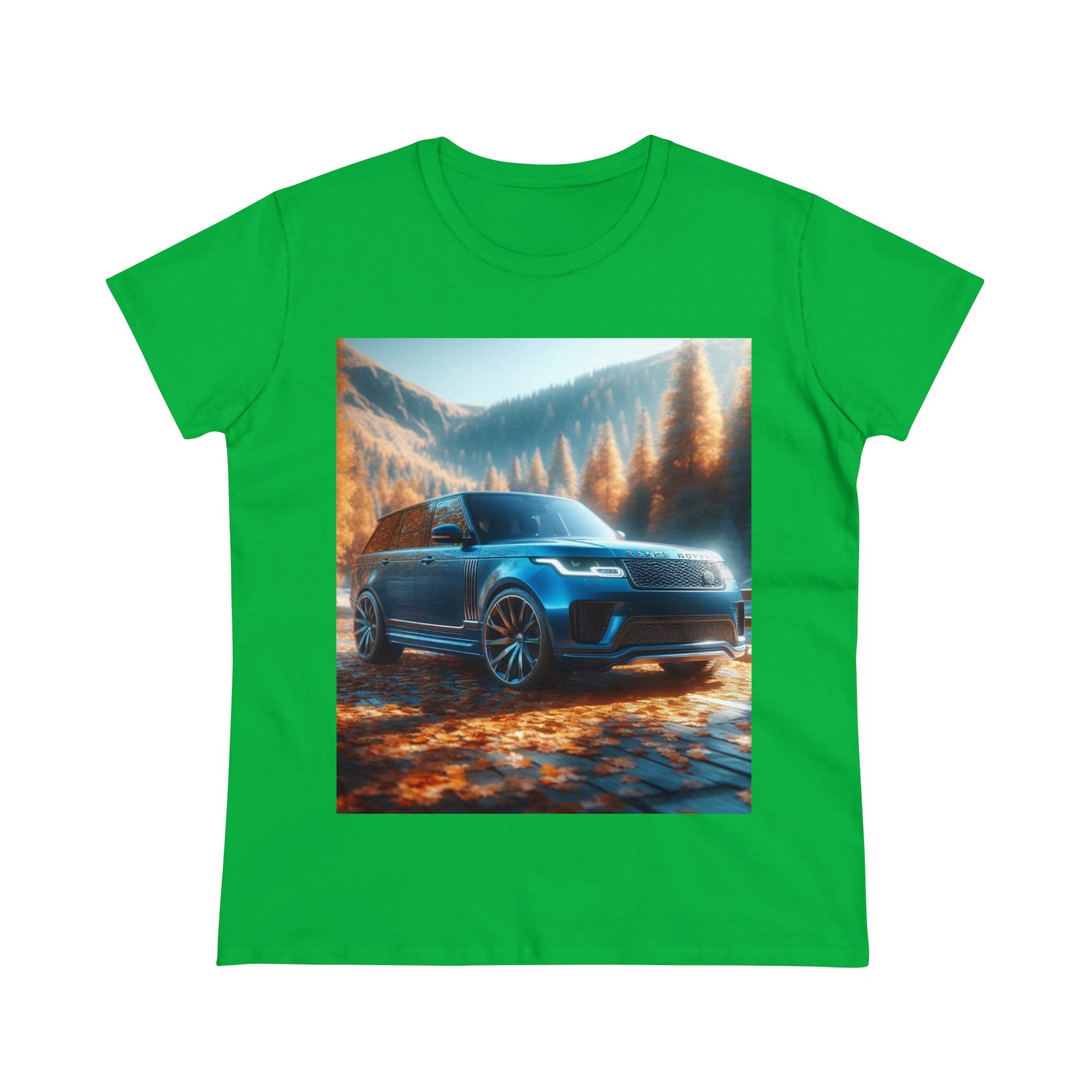 Blue Range Rover T-Shirt T-Shirt Printify Irish Green S 