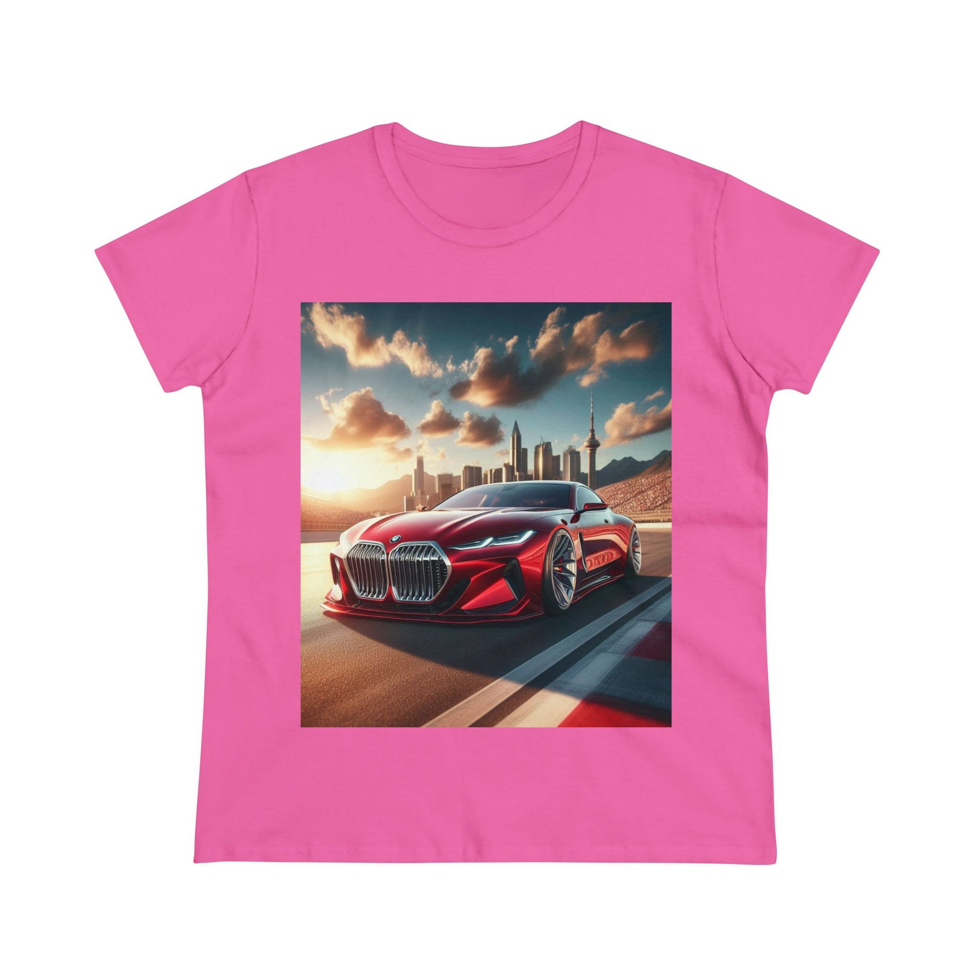 Red BMW T-Shirt T-Shirt Printify Azalea S 