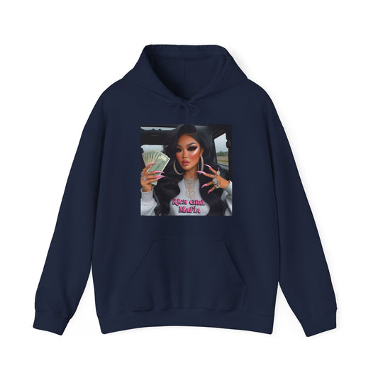 Rich Girl Mafia Hoodie Hoodie Printify Navy S 