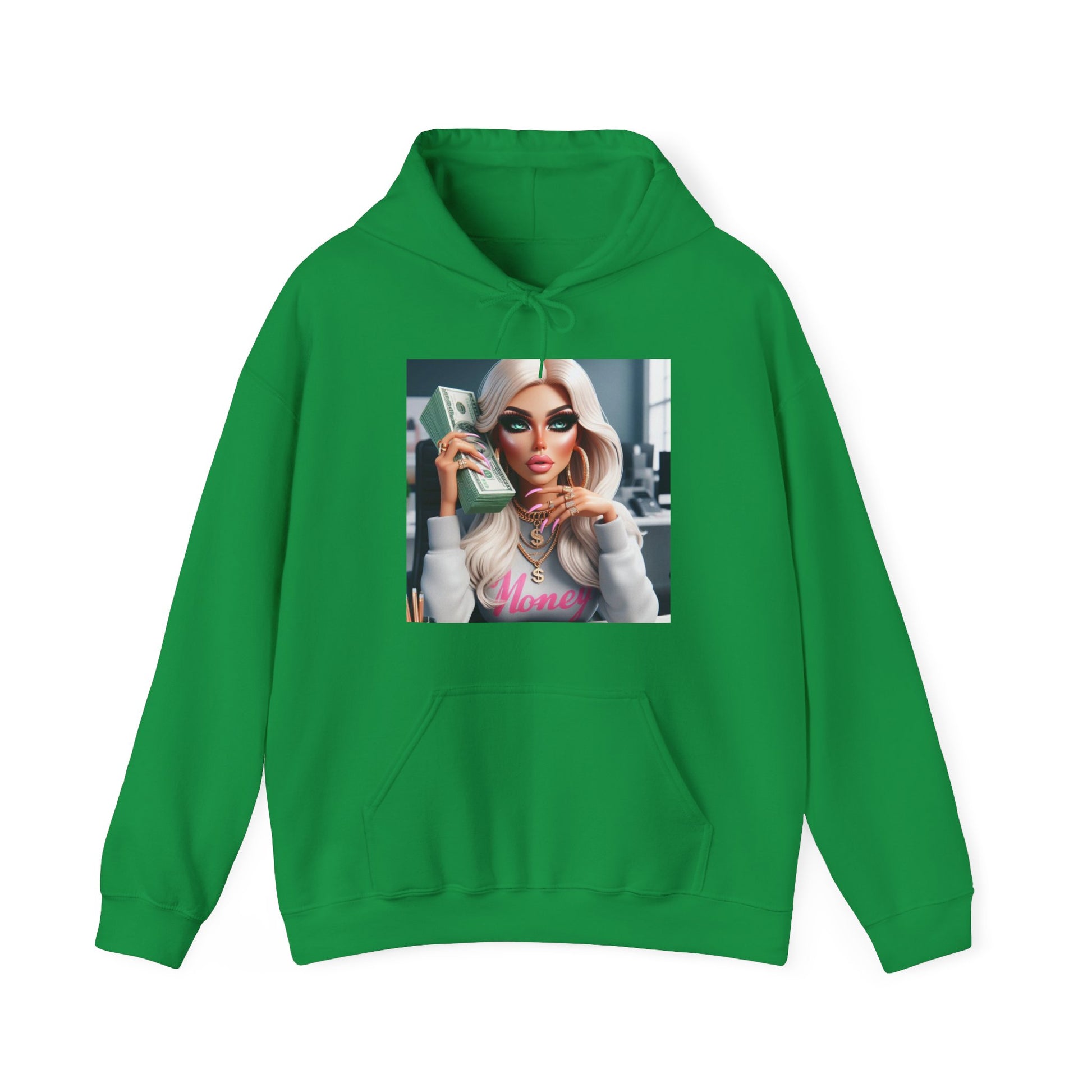 Money Hoodie Hoodie Printify Irish Green S 