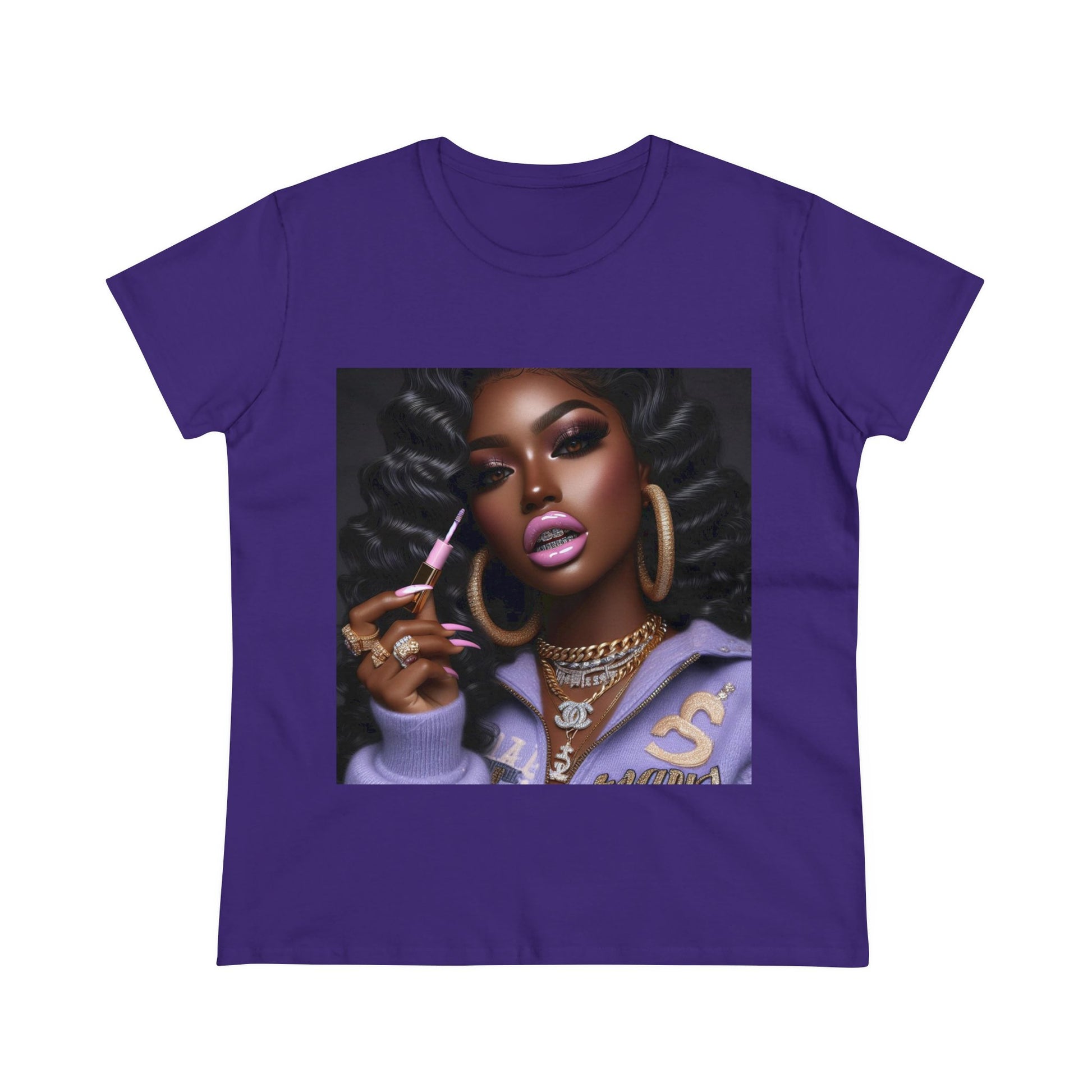 Gloss Up T-Shirt T-Shirt Printify Purple S 