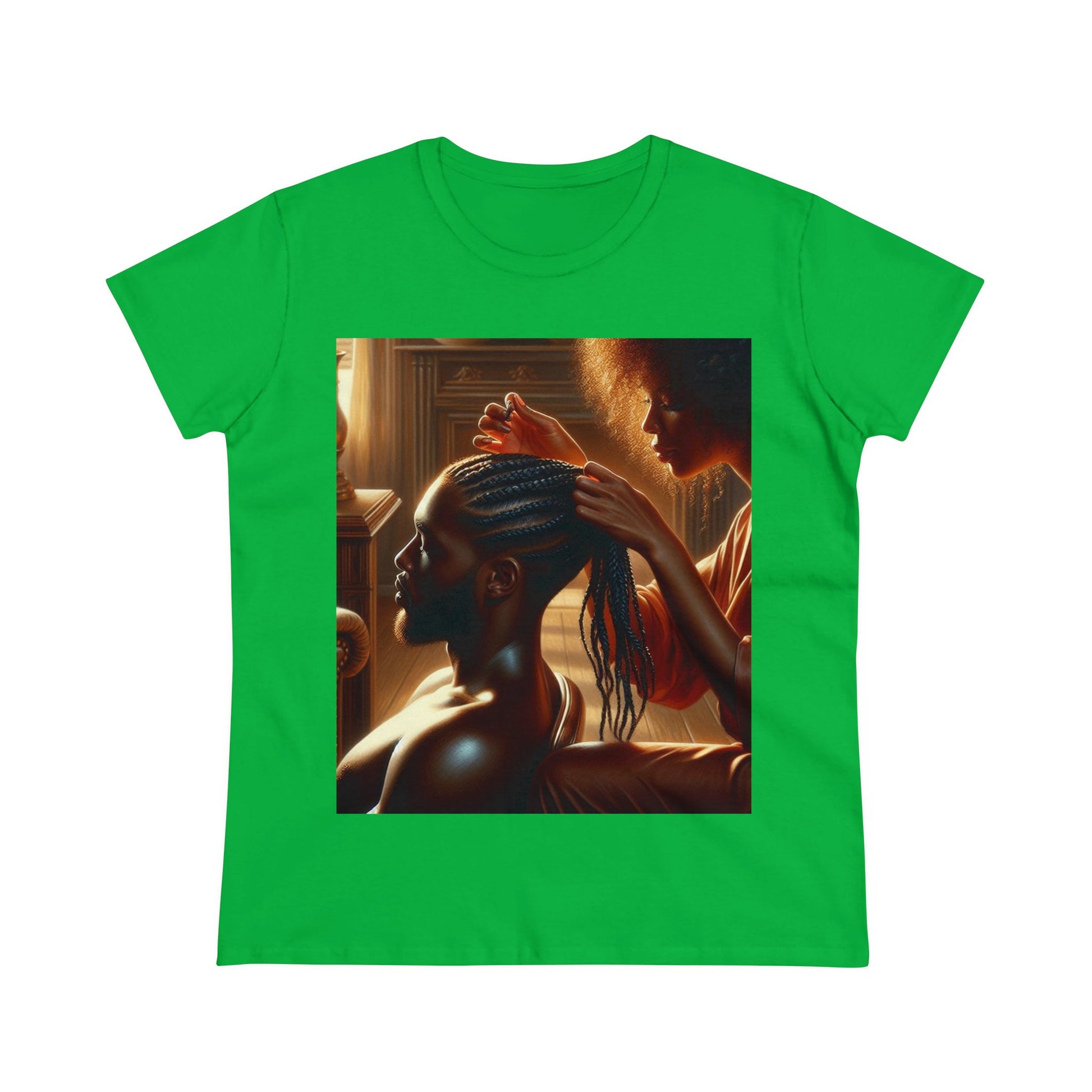 Braid My Hair T-Shirt T-Shirt Printify Irish Green S 