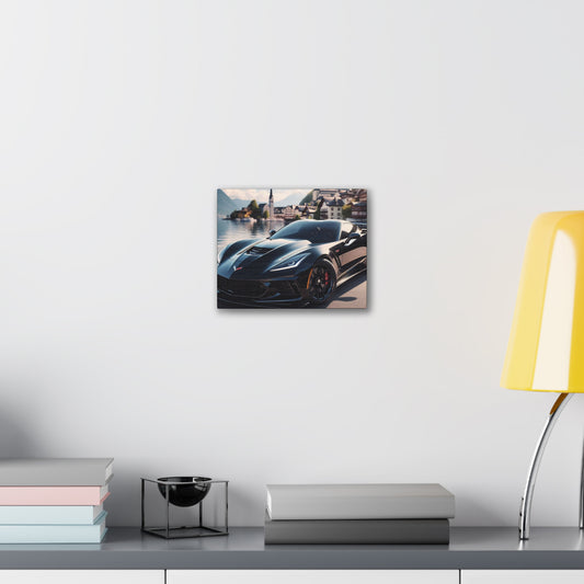 Black Corvette Canvas Canvas Printify 10" x 8" (Horizontal) 0.75'' 