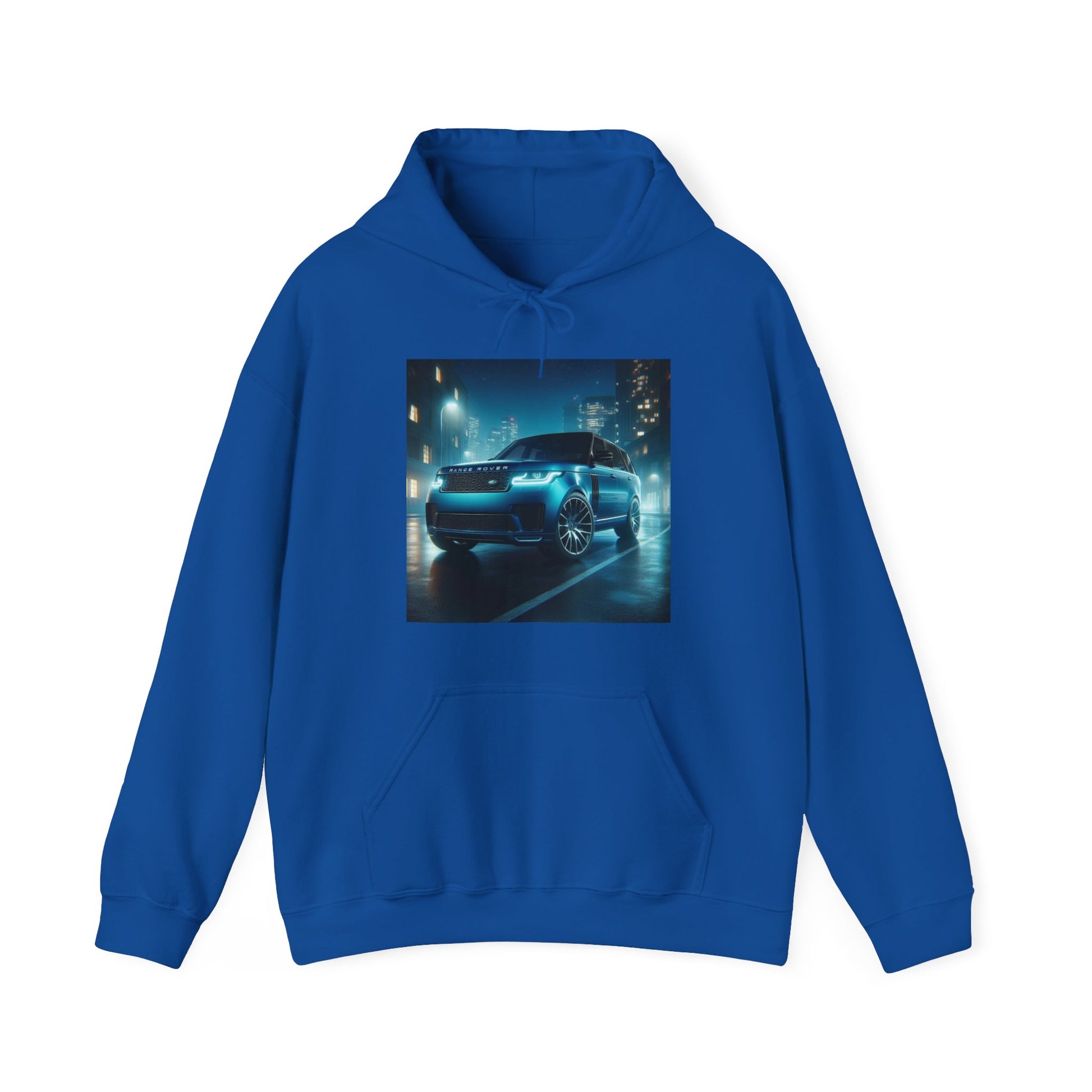 Blue Range Rover Hoodie Hoodie Printify Royal S 