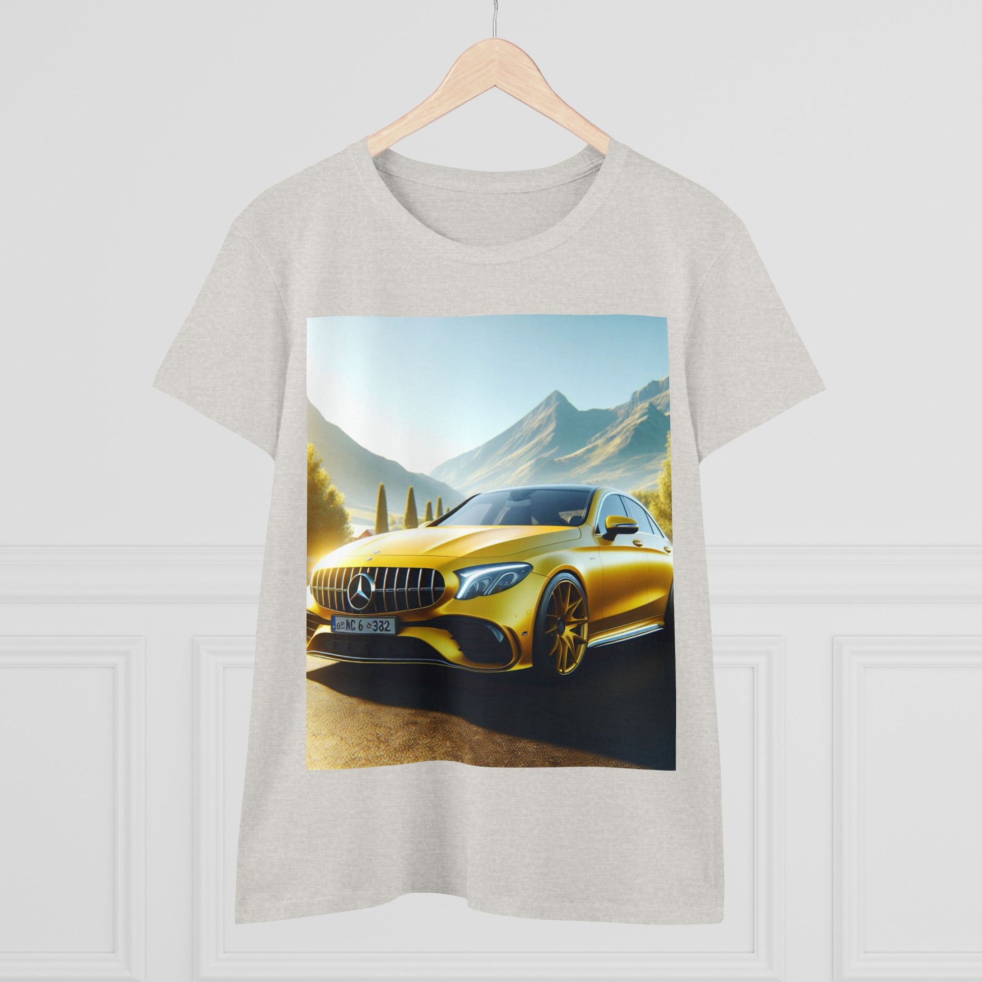 Yellow Mercedes T-Shirt T-Shirt Printify   