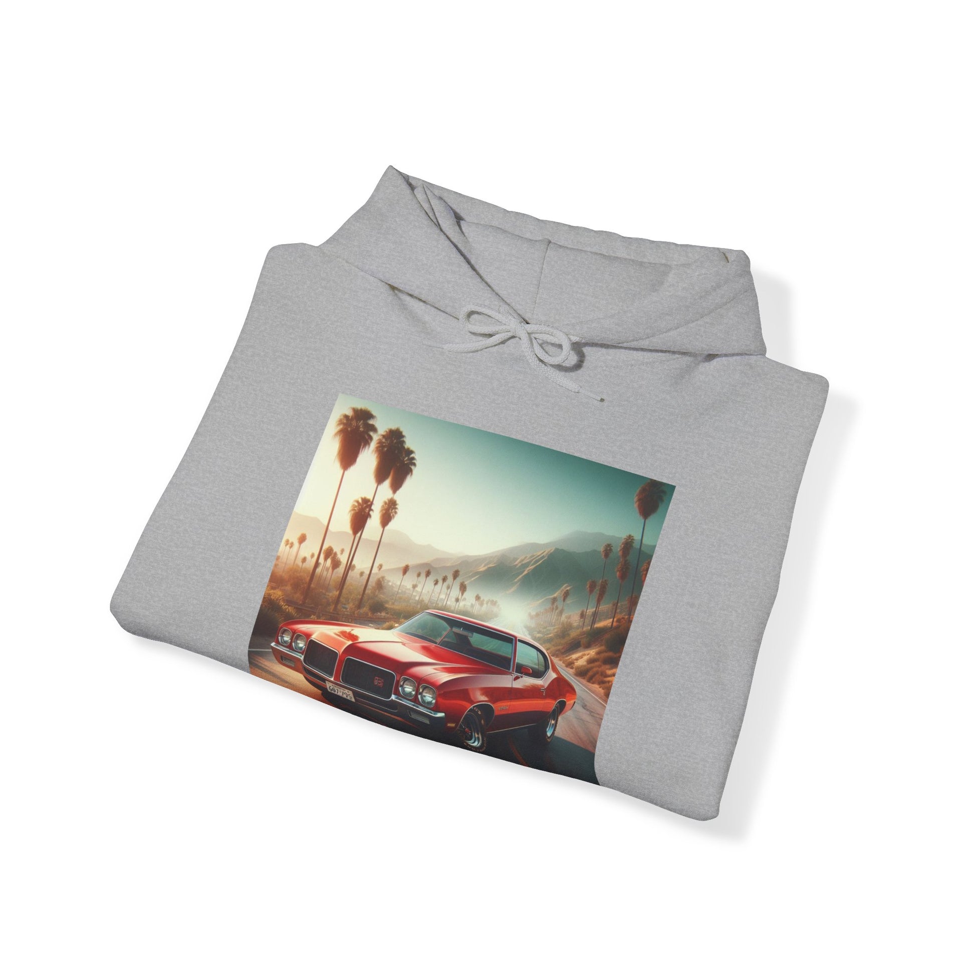 1972 Red Buick Gran Sport Hoodie Hoodie Printify   