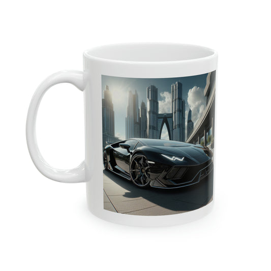 Black Lamborghini Mug Mug Printify 11oz  