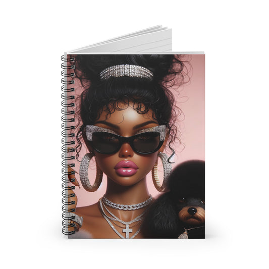 My Dog and I Spiral Notebook Paper products Printify   