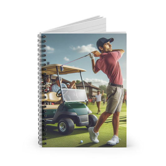 Golf Tournament Spiral Notebook Paper products Printify   