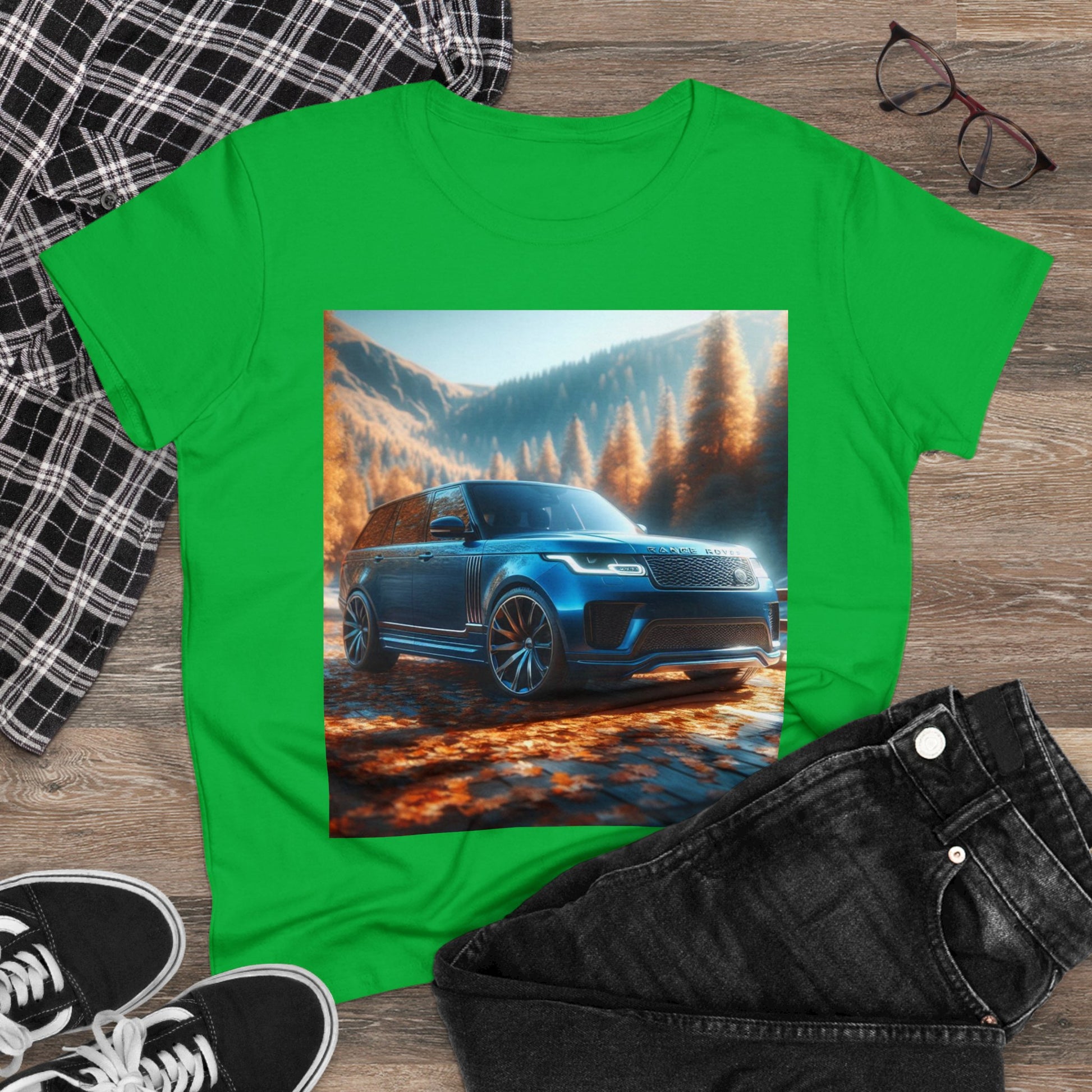 Blue Range Rover T-Shirt T-Shirt Printify   