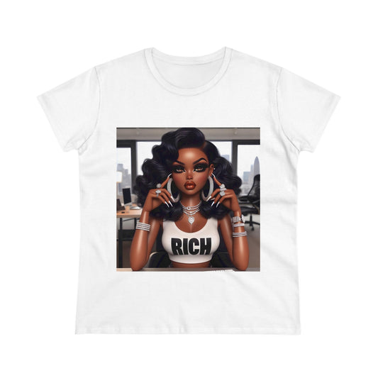 Rich Girl T-Shirt T-Shirt Printify White S 