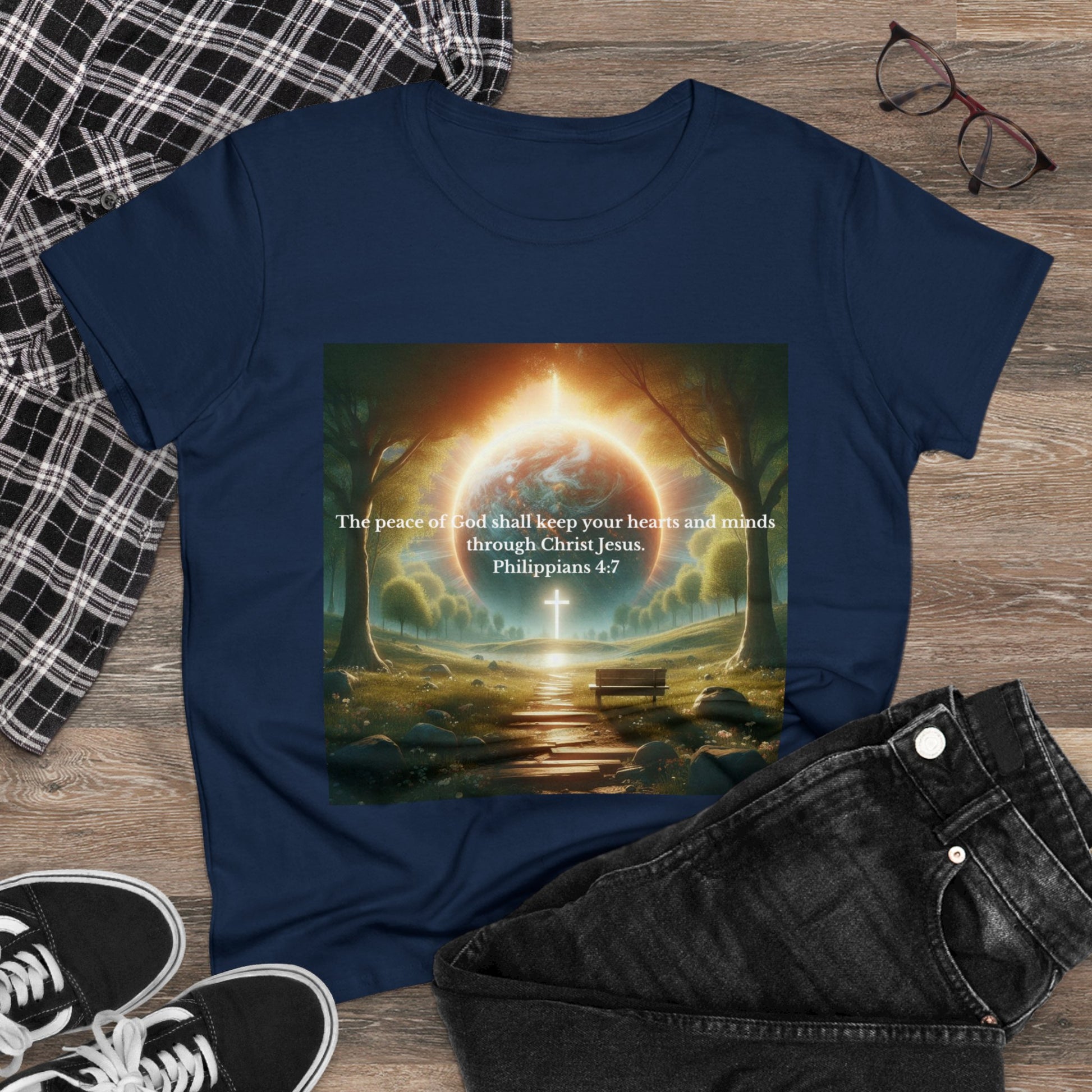 Philippians 4:7 T-Shirt T-Shirt Printify   