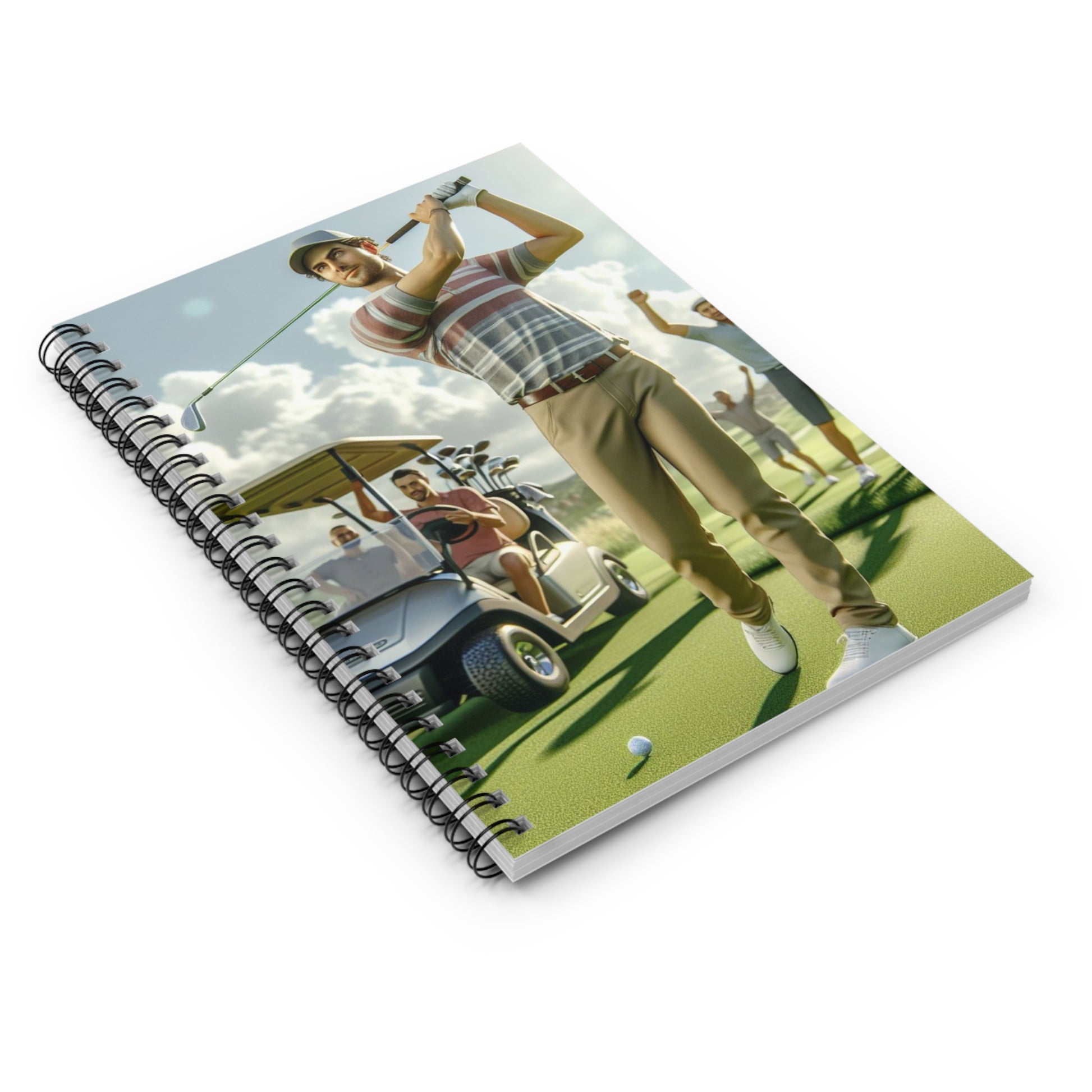 Golf Tournament Spiral Notebook Paper products Printify   