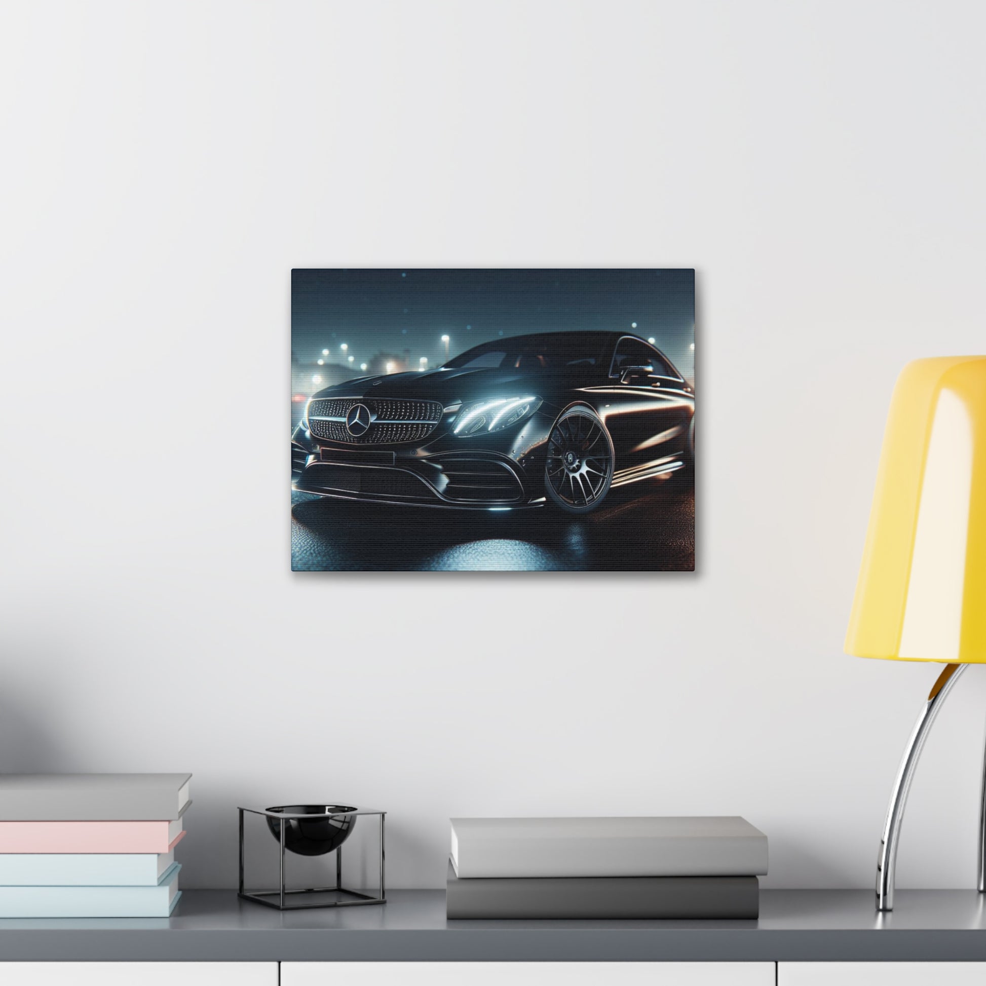 Black Mercedes Canvas Canvas Printify 16″ x 12″ (Horizontal) 0.75'' 