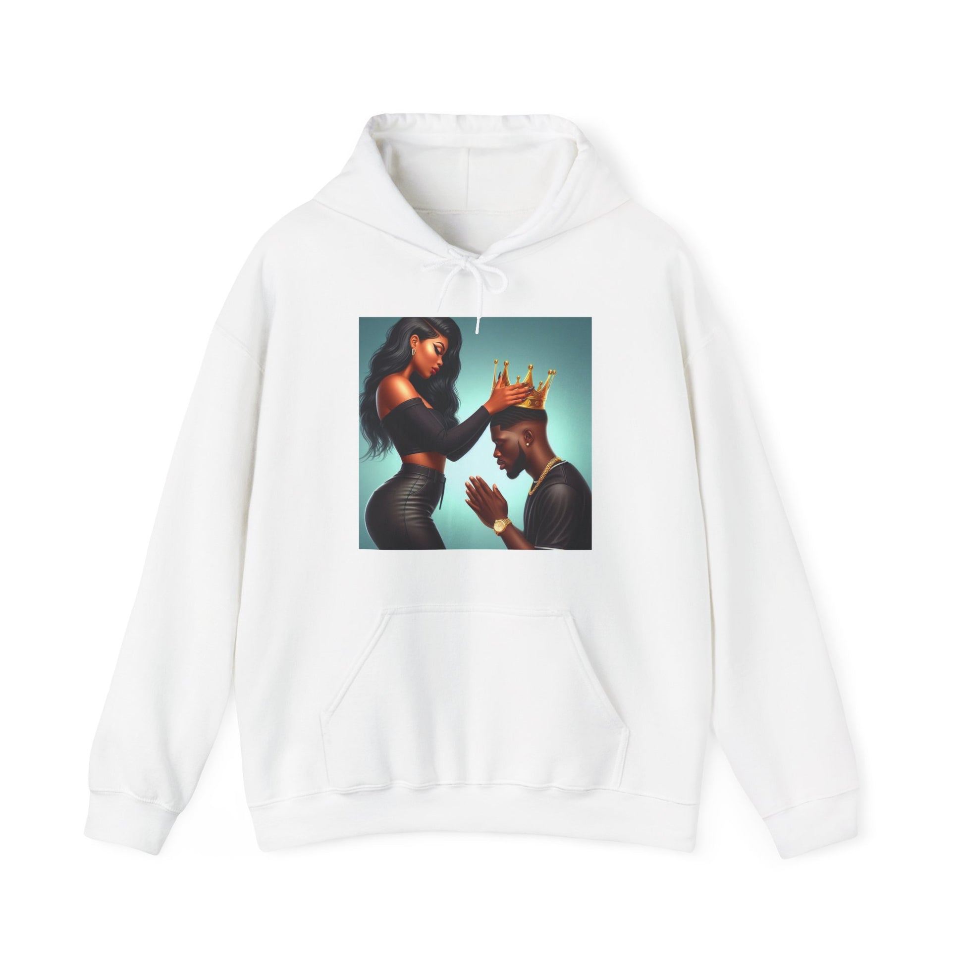 My King Hoodie Hoodie Printify White S 