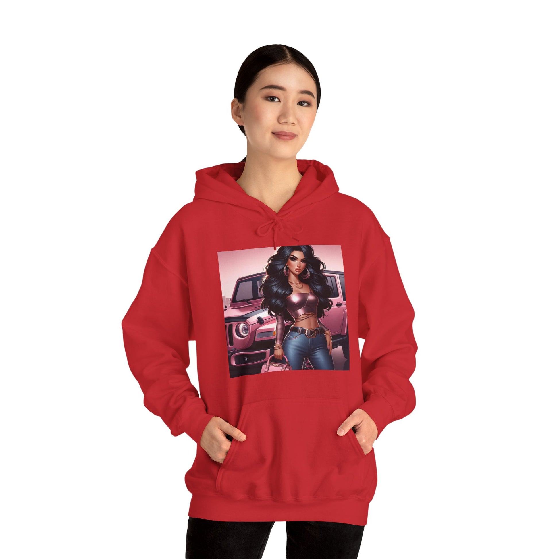 Pink Luxury Hoodie Hoodie Printify   