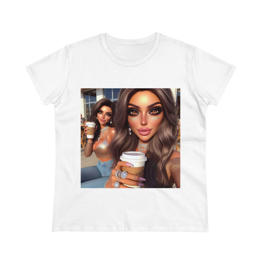 Coffee Baddies T-Shirt T-Shirt Printify White S 