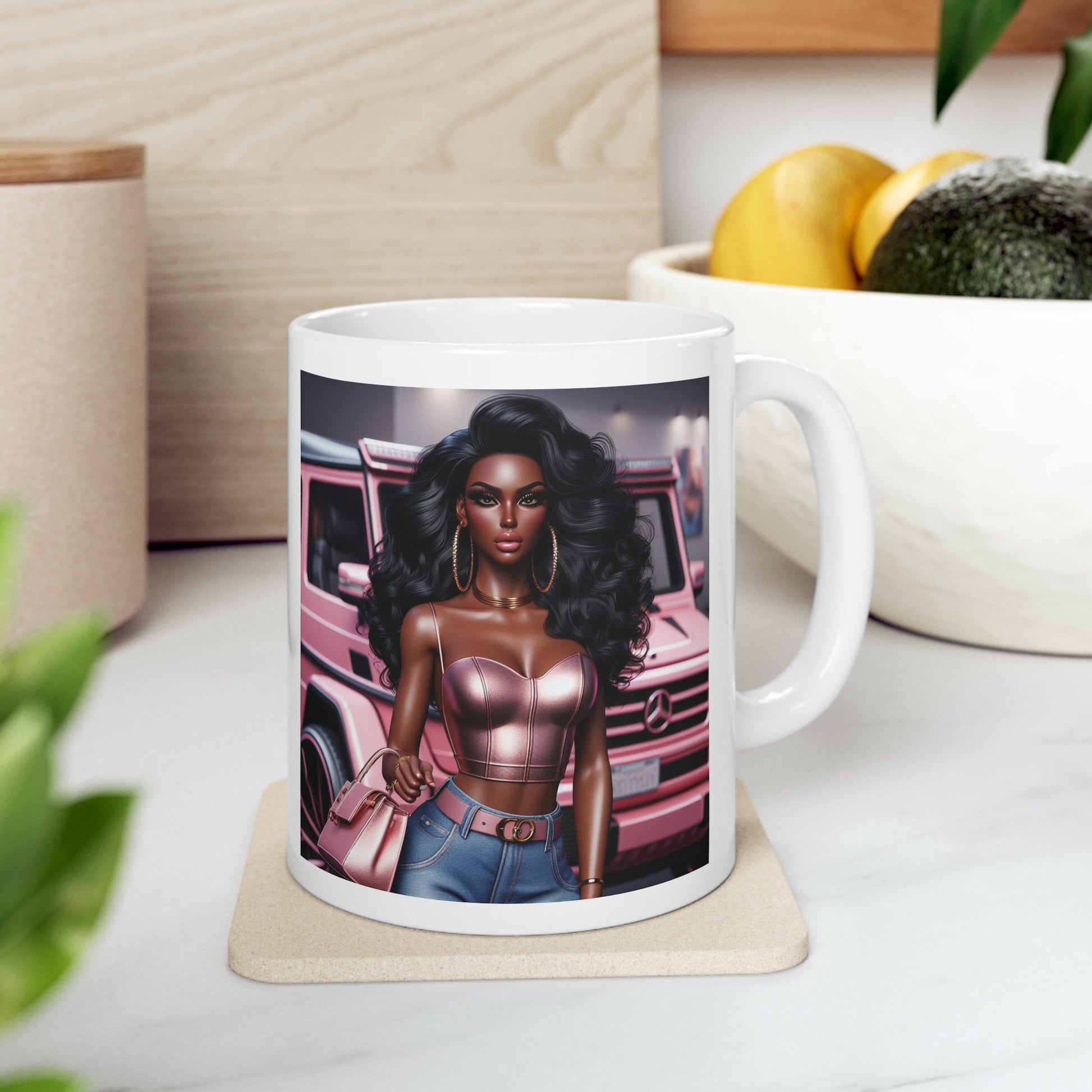 Pink Luxury Mug Mug Printify   