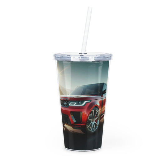 Red Range Rover Tumbler with Straw Mug Printify 20oz Transparent 