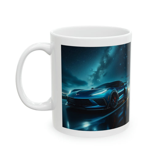 Blue Corvette Mug Mug Printify 11oz  