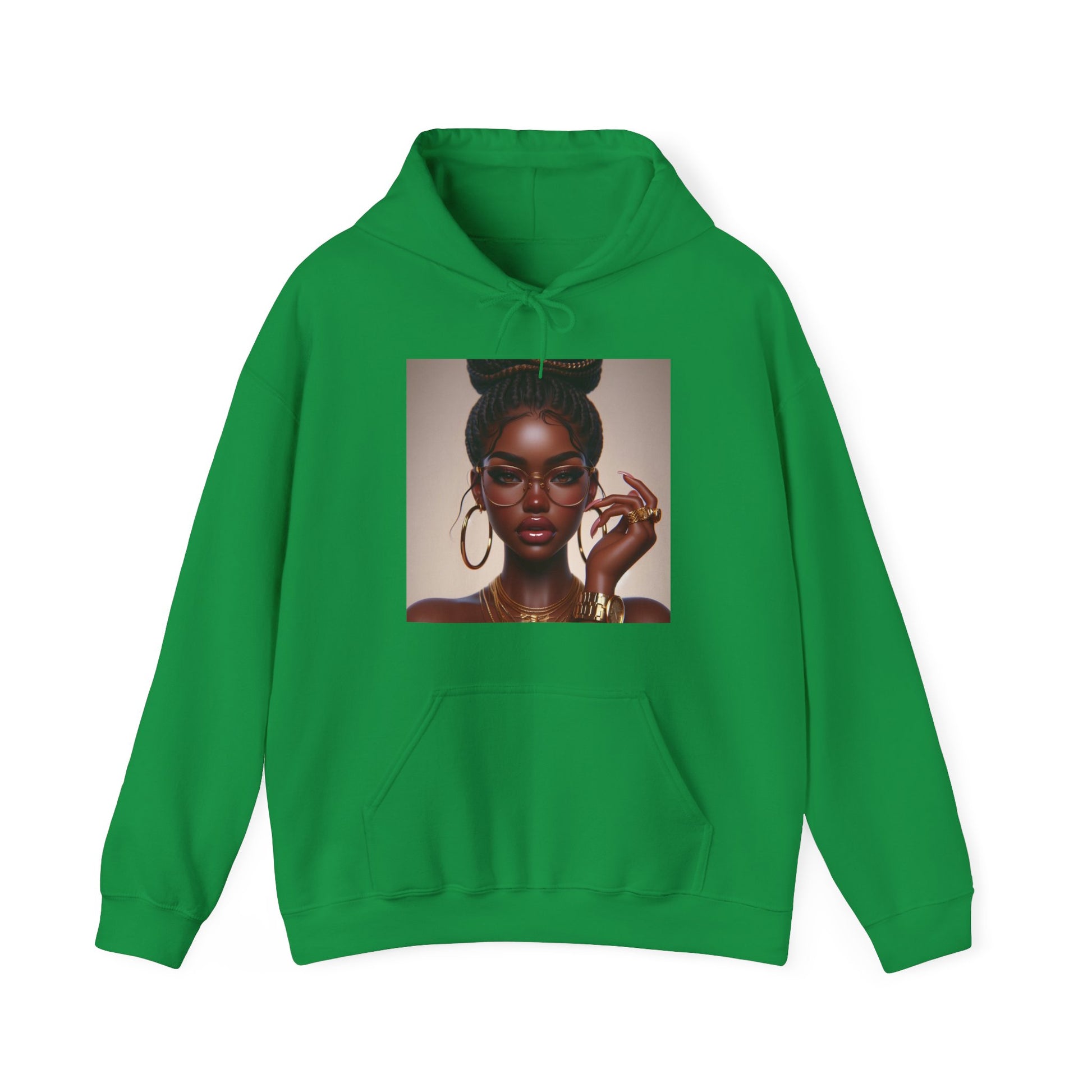 Chocolate Gold Hoodie Hoodie Printify Irish Green S 