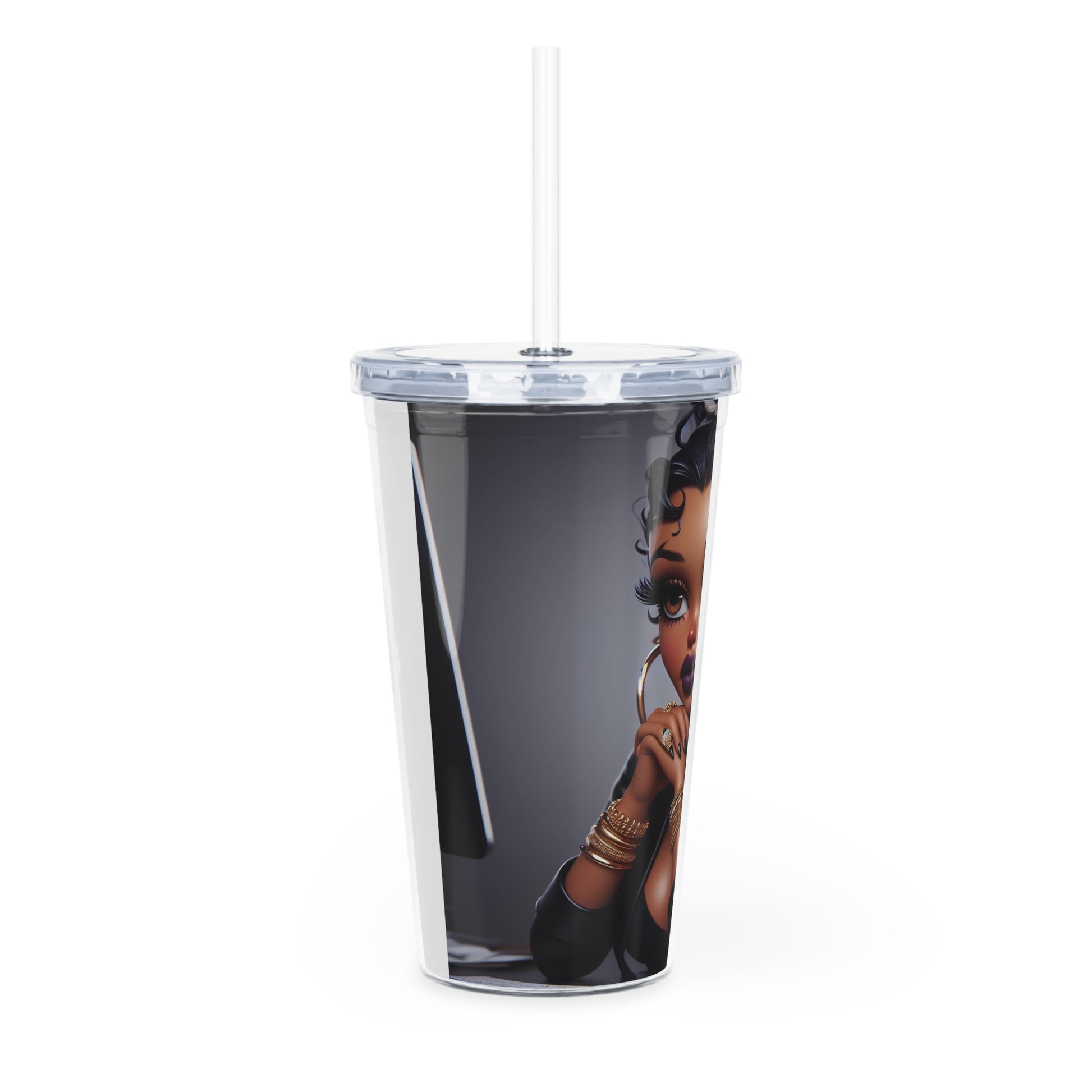 Business Betty Tumbler with Straw Mug Printify   