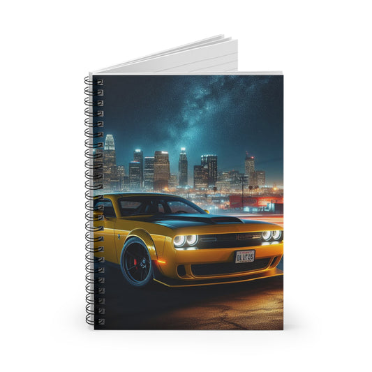 Yellow Challenger Spiral Notebook Paper products Printify   