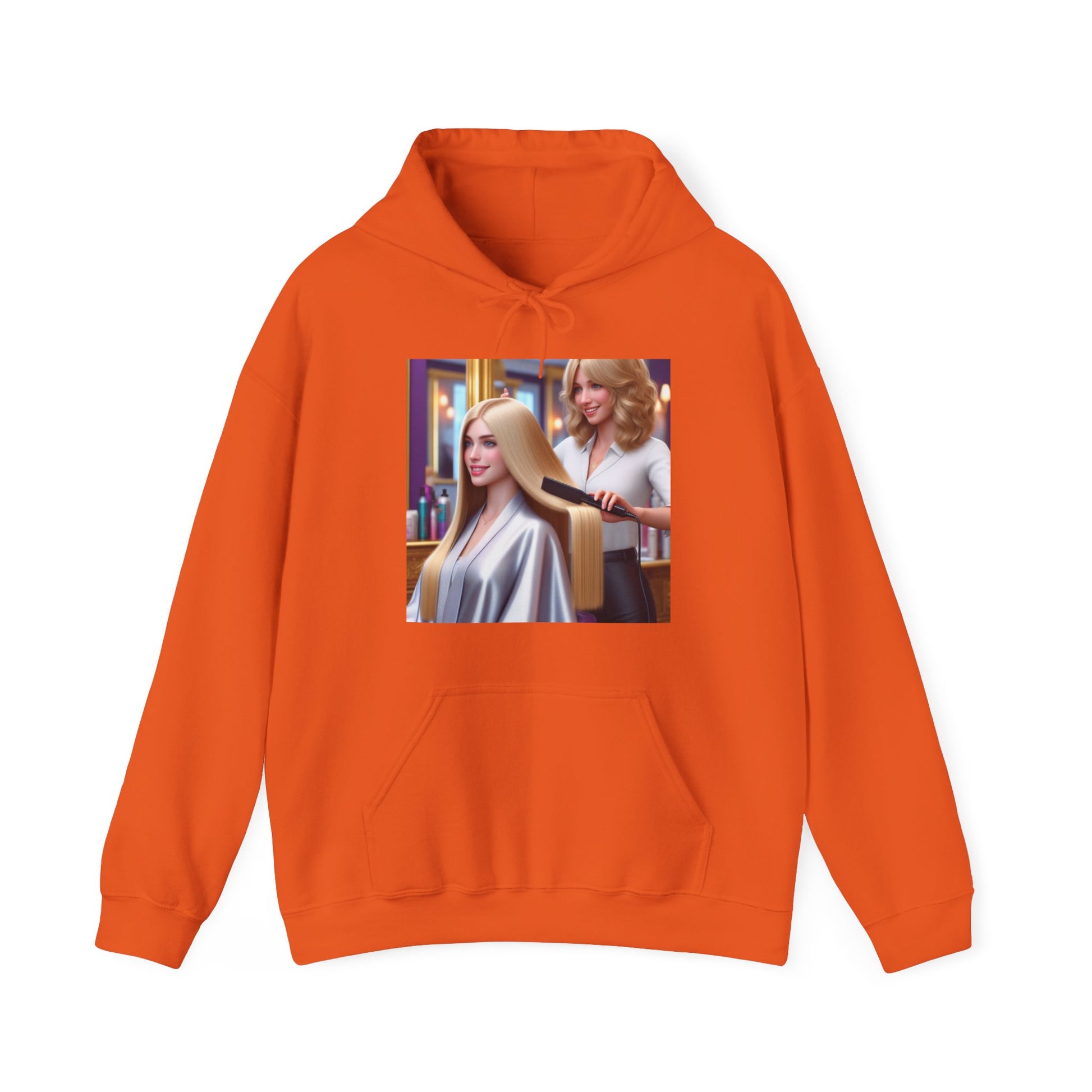 Hair Day Hoodie Hoodie Printify Orange S 