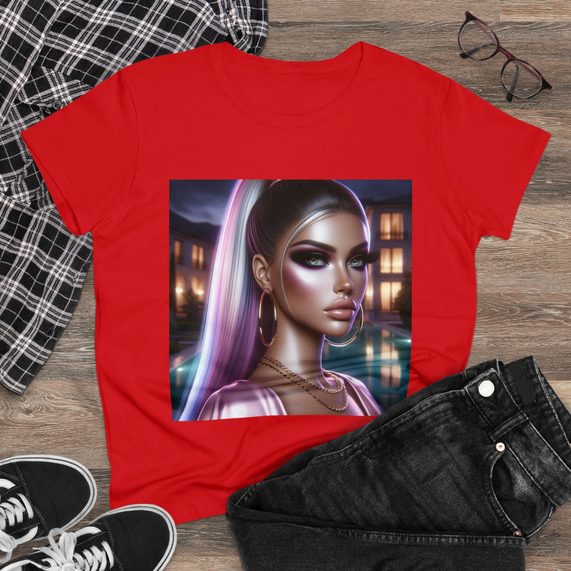 Pink at Night T-Shirt T-Shirt Printify   