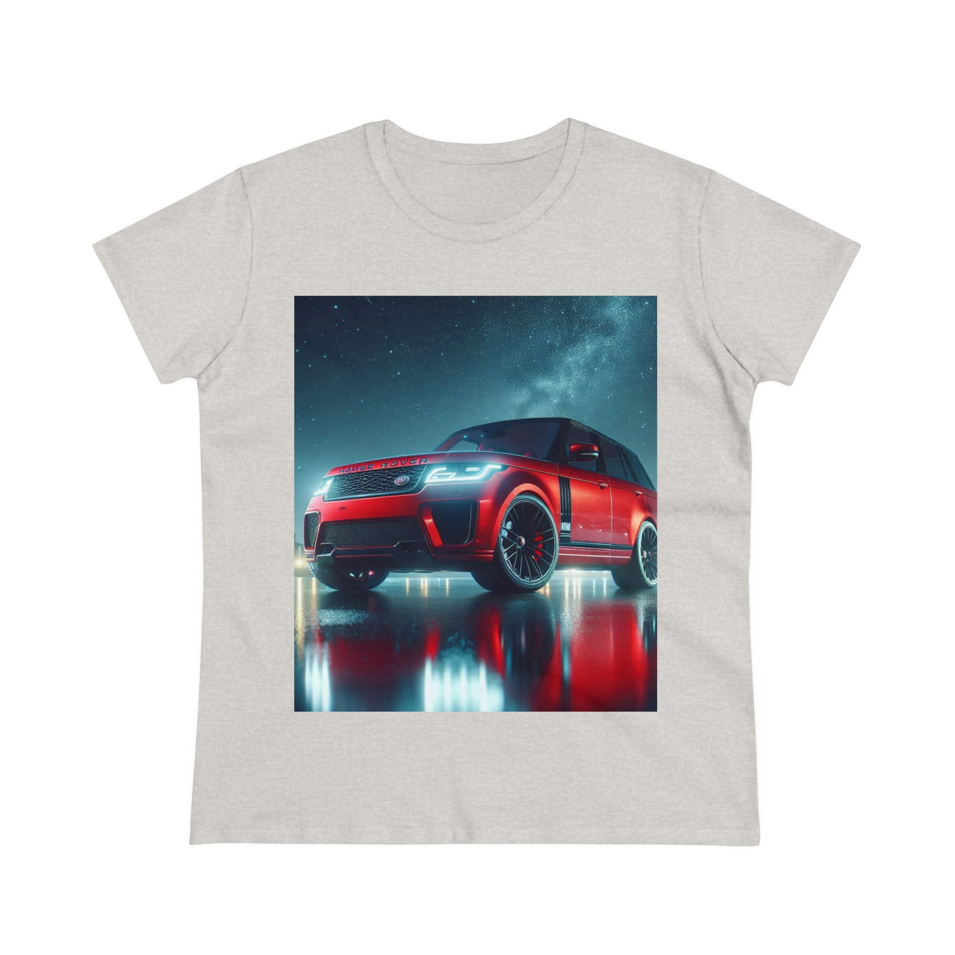 Red Range Rover T-Shirt T-Shirt Printify Ash S 