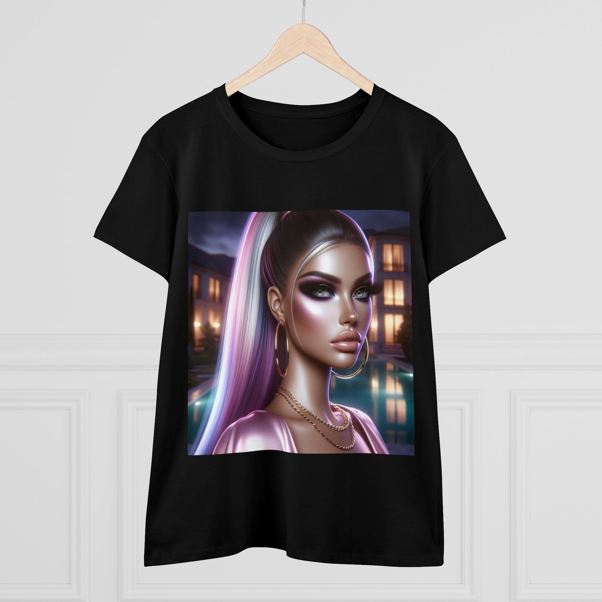 Pink at Night T-Shirt T-Shirt Printify   