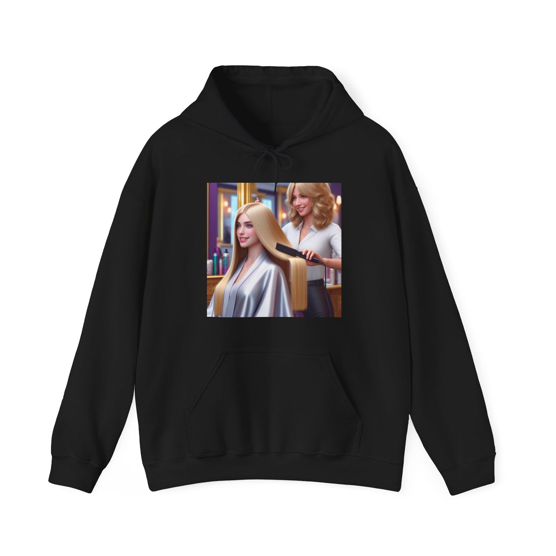 Hair Day Hoodie Hoodie Printify Black S 