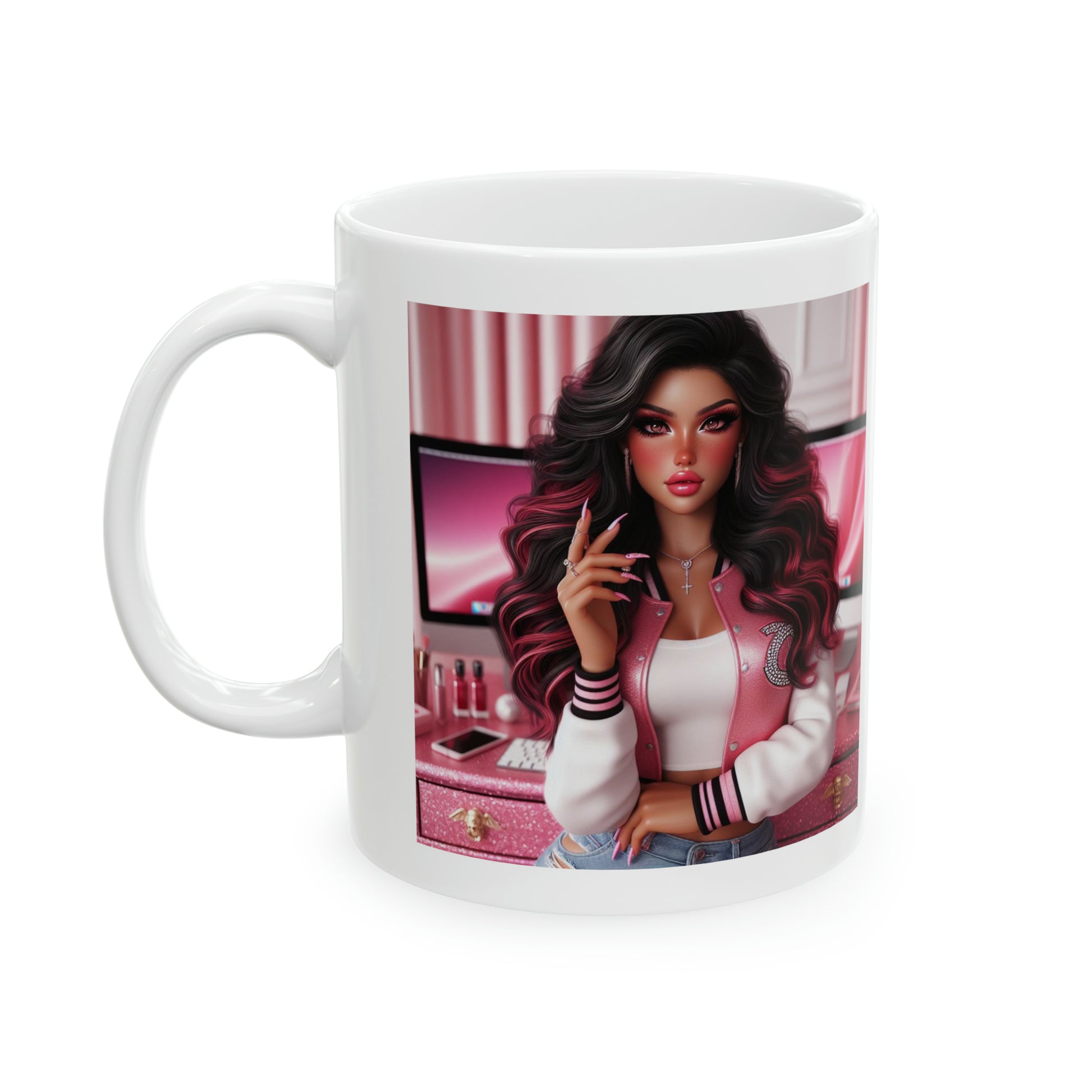 Pink Everything Mug Mug Printify 11oz  