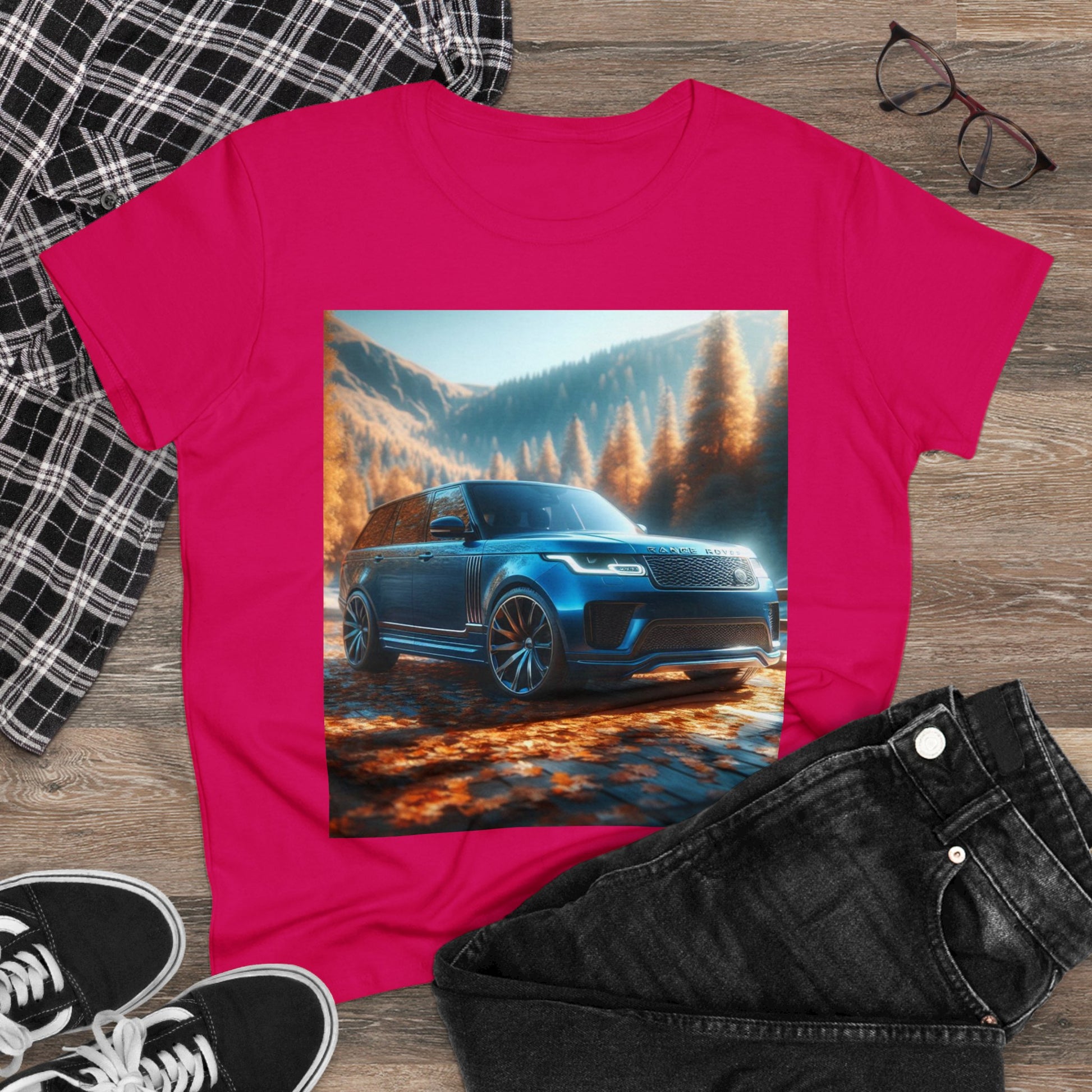 Blue Range Rover T-Shirt T-Shirt Printify   