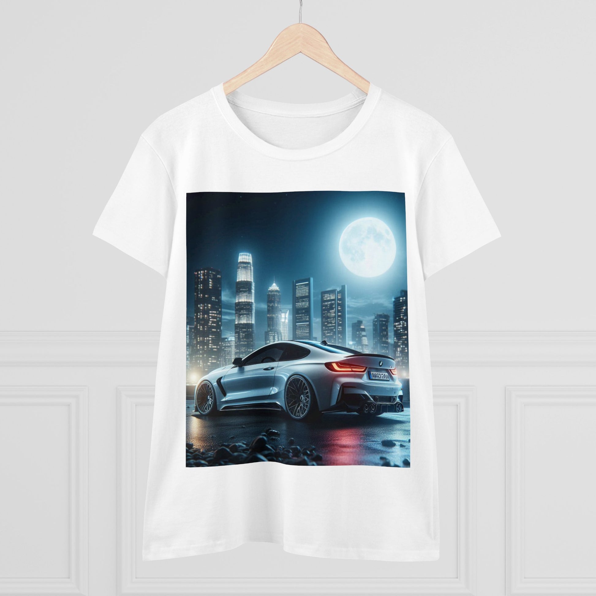 White BMW T-Shirt T-Shirt Printify   