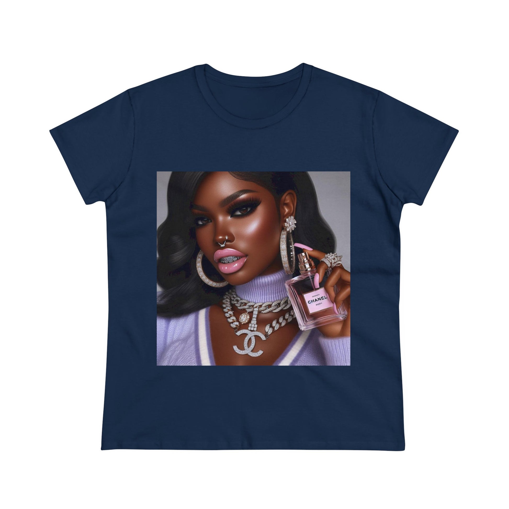 Gloss Up T-Shirt T-Shirt Printify Navy S 