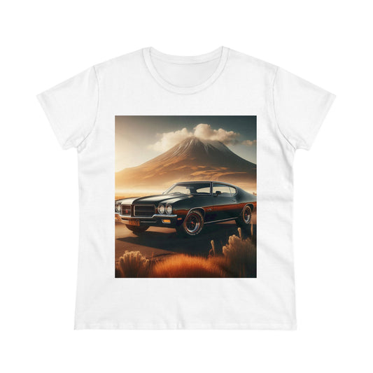 1972 Black Buick Gran Sport T-Shirt T-Shirt Printify White S 