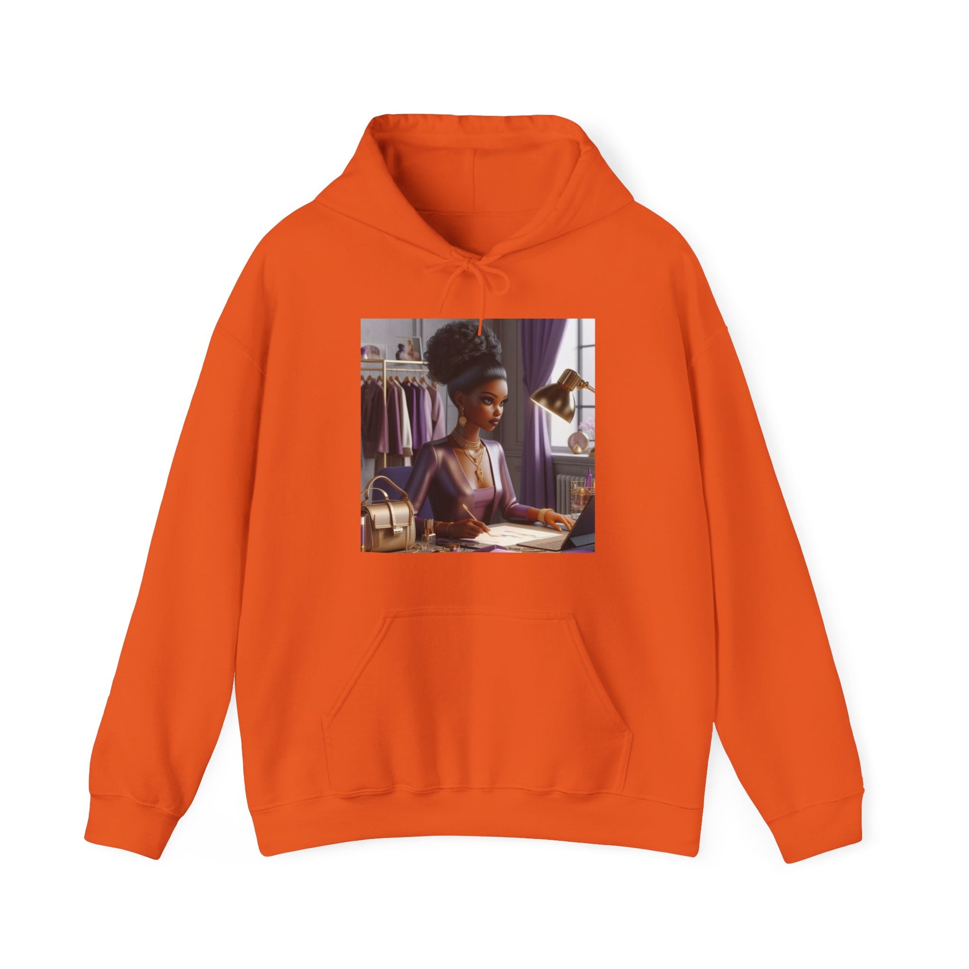 Fashion and Beauty Hoodie Hoodie Printify Orange S 