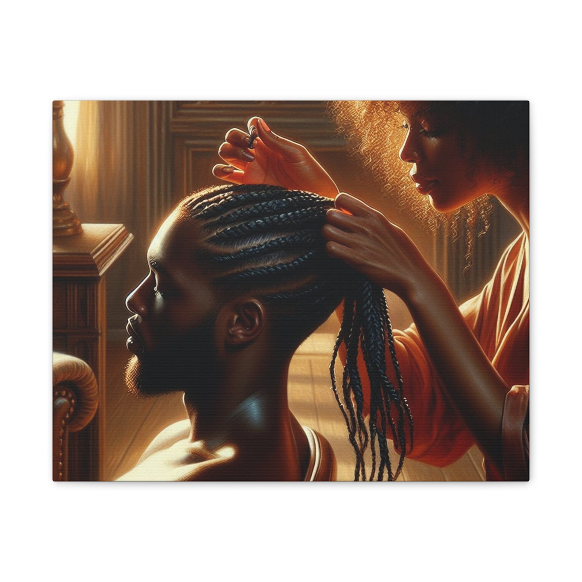 Braid My Hair Canvas Canvas Printify   