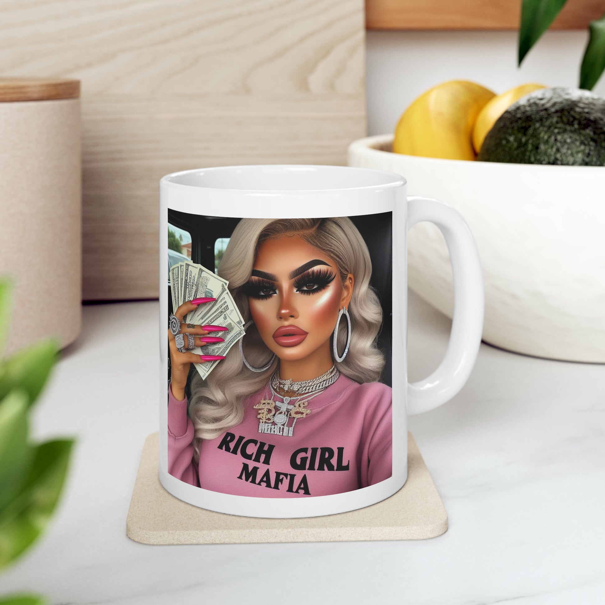 Rich Girl Mafia Mug Mug Printify   