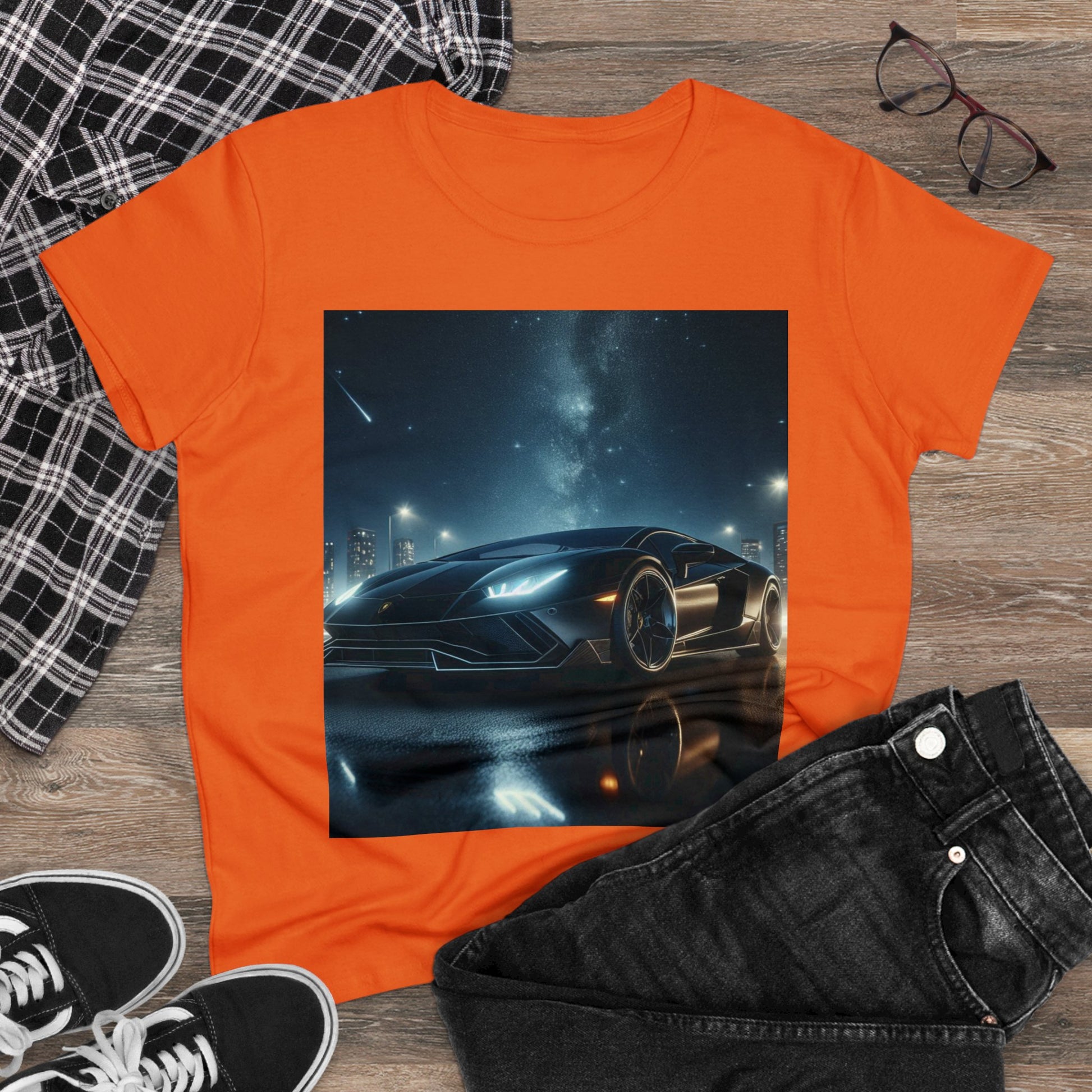 Black Lamborghini T-Shirt T-Shirt Printify   