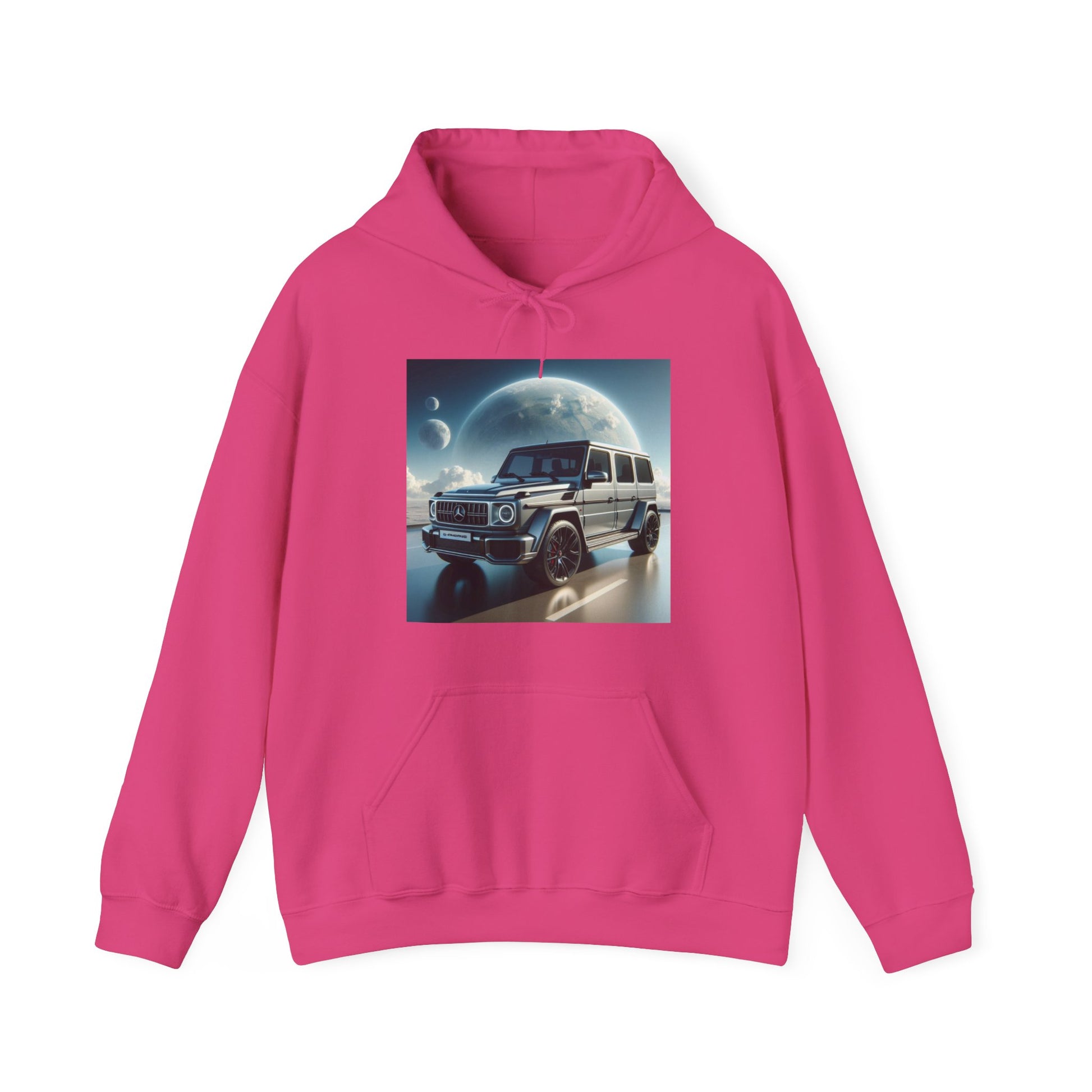 Silver G-Wagon Hoodie Hoodie Printify Heliconia S 