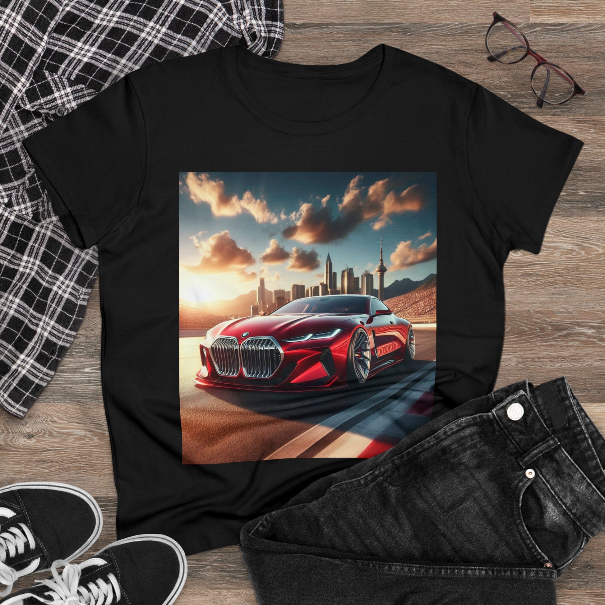 Red BMW T-Shirt T-Shirt Printify   