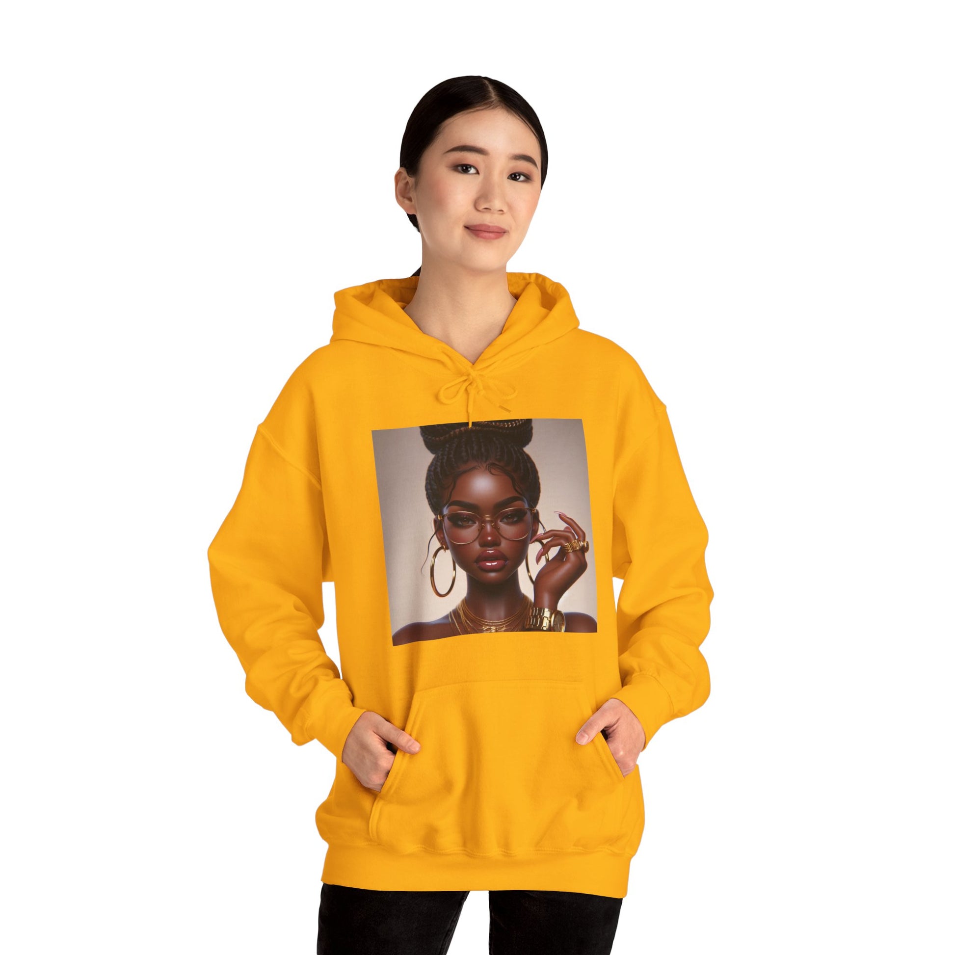 Chocolate Gold Hoodie Hoodie Printify   