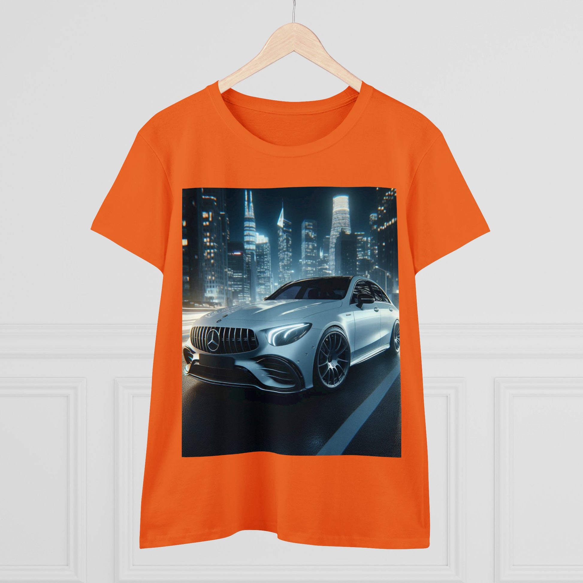 White Mercedes T-Shirt T-Shirt Printify   