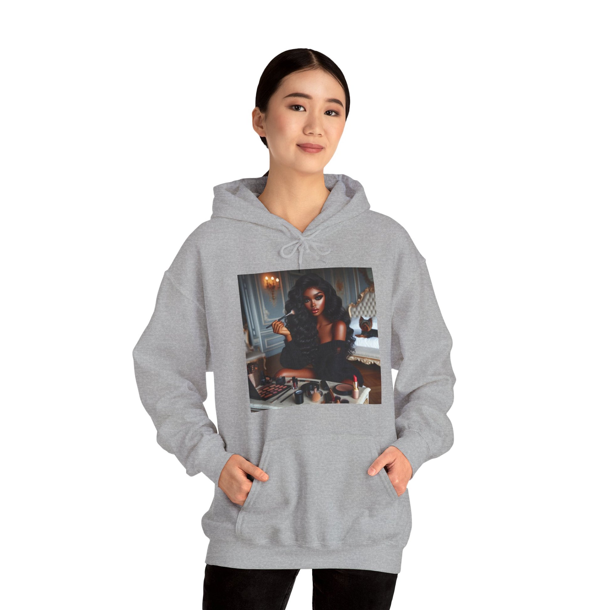 Make Up Time Hoodie Hoodie Printify   