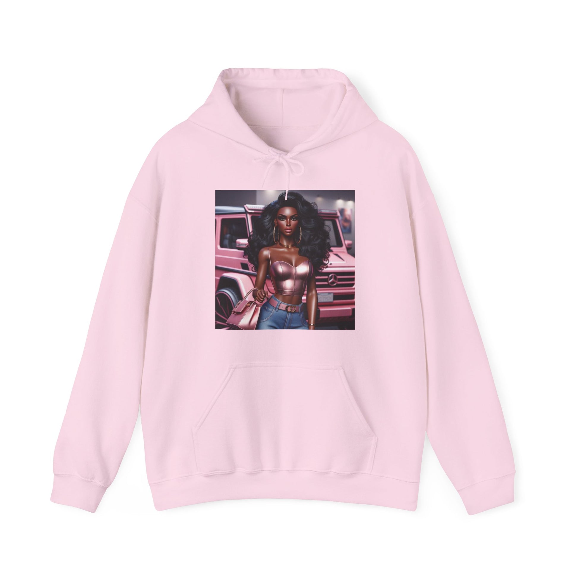 Pink Luxury Hoodie Hoodie Printify Light Pink S 